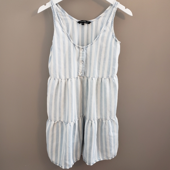Velvet Heart Babydoll Tencel Striped Dress S